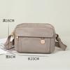 Bolsa de Tecido de Nylon Leve Repelente à Água Bolsa de Mão Casual para Viagem Bolsa Transversal Fashionável Versátil Bolsa de Ombro Simples Feminina
