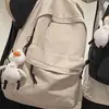 Mochila para Homens, Mochila Simples de Grande Capacidade para Computador para Mulheres, Mochila Escolar Casual Estilo Japonês para Alunos do Ensino Fundamental II, Ensino Médio e Universitários