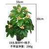 Suministro del Fabricante de Árbol de la Fortuna Realista de 18 Ramas con Frutas y Hojas de Tacto Realista, Árbol y Flores Artificiales para Decoración de Sala de Estar y Centro Comercial, Transfronterizo