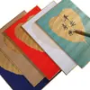 Livro Longo Folha de Bodhi Natural Pintura Chinesa Cartão Rígido Papel de Arroz Pincel Pequeno de Escrita Regular Obras de Caligrafia e Pintura Papel Lente Pintura Meticulosa Livro Especial