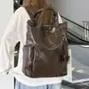 Mochila grande de alta gama vintage para mujer 2026 nueva mochila estilo universitario primavera-verano mochila escolar para estudiante