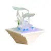 Ornamento Moderno Minimalista de Água Corrente Atraindo Riqueza Fonte de Água Circulante Interna Umidificador Recepção de Empresa Mesa Feng Shui Roda Atraindo Riqueza