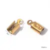 Acessórios de Clipe de Corrente de Cordão de Couro de Aço Inoxidável em Estoque, Fivela de Balde Galvanizada Conector de Cordão de Couro Acessórios para Joias DIY