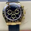Reloj para Hombre Rolex Daytona Serie 40mm Multifuncional Cronógrafo Incrustado de Diamantes Mecánico Totalmente Automático Aliexpress