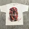 Camiseta de Manga Corta con Estampado de Retrato Retro Trendy para Hombre Transfronteriza Y2K Gótico Harajuku Hip-Hop Casual Holgada