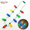Natal Halloween LED Colar Luminoso Colorido Lâmpada Grande Lâmpada de Natal Colar Luminoso Suprimentos para Festa