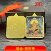 Venta Directa de Fábrica Estilo Étnico de Xizang Caja Ga'U Colgante Thangka Amarillo Acero de Titanio Oferta Especial Descuento Impactante