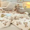 Nuevo Relleno de Fibra de Soya Colcha Infantil Colcha de Primavera y Otoño Colcha Engrosada Cálida Colcha de Invierno Universal para Todas las Estaciones