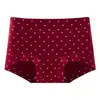 Novedad Estilo Calzones Rojos de Algodón Puro para Mujer, Talla Grande, Entrepierna Extendida, Adecuados para el Año de Nacimiento, Boda y Calzoncillos tipo Boxer para Mujeres de Talla Grande