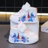 Nuevas Zapatillas Deportivas de Lona de Corte Bajo de Dibujos Animados para Niños Primavera y Otoño Zapatos de Cuero para Niños y Niñas Zapatos Individuales Zapatos Deportivos para Estudiantes