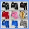 Moda Retro Europea y Americana Estilo Estrella del Infierno Infierno Sudadera con Capucha Holgada Sudadera para Hombre Conjunto para Mujer Tendencia Otoño