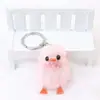 Mini Peluche de Pollo de Piel de Visón Lindo Pato Amarillo Llavero de Coche Colgante para Teléfono Decoración Lindo y Divertido