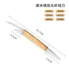 Cuchillo para Quitar la Línea del Camarón, Cuchillo Multifuncional de Acero Inoxidable de Doble Cabeza para Pescado y Camarones, Herramienta para Pelar la Cáscara del Camarón y Abrir Ostras