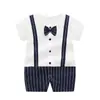 Mameluco de bebé verano delgado bebé niña manga corta algodón kayak ropa exterior verano hombre recién nacido temprano traje luna llena