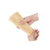 Fabricante de brochetas para barbacoa, popular versión mini de brochetas de fruta confitada, brochetas de bambú, Condado de Zada, tenedores de barbacoa de tres puntas *50