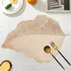 Mantel de Hoja Estampado en Caliente Transfronterizo, Gama Alta, Lujo Ligero, Lavable, Mantel Aislante para Restaurantes Occidentales, Mantel Especial para Estudiantes de Primaria