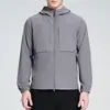 Chaqueta con Capucha Tejida Multibolsillos para Hombre Otoño/Invierno 2026 Abrigo Deportivo Casual de Negocios para Exteriores de Cuatro Estaciones