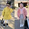 Abrigo para Niñas con Cinturón en la Cintura, Gabardina Exterior, Nueva Moda Otoño 2026, Ropa Infantil de Comercio Exterior, Venta al por Mayor para Edades 3-8