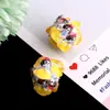 Cuentas Acrílicas Pintadas a Mano de Dibujos Animados Decoración Colgante para Coche Accesorios DIY Cuentas de Agujero Recto Cadena para Teléfono DIY Llavero Accesorios para Cadena de Bolso