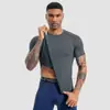 Mallas de Compresión Azul Verano de Alta Elasticidad para Hombre, Transpirables y de Secado Rápido Shark Fitness Clothing, Camiseta de Manga Corta para Deportes al Aire Libre