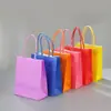 Bolsas de Tote de Papel Kraft en Stock Bolsas de Papel para Regalo al por Mayor Bolsas de Empaque para Llevar Té con Leche Café Horneado Empaque de Joyería