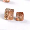 Negro Natural Dorado Súper Siete Cristal de Azúcar Encanto Versátil DIY Pulsera de Múltiples Tesoros Cristal de Cabello Irregular Cuentas Sueltas