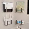 Rack de Posicionamento de Roteador Rack de Armazenamento Wifi Suporte Adesivo de Parede Suporte Caixa de Armazenamento Sem Furos