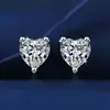 Plata de Ley Nueva Plata S925 Pendientes de Amor Pendientes Simples en Forma de Corazón de Amor Elegantes Versátiles Accesorios Sencillos Salida de Fábrica