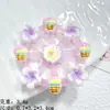 Tarjeta pequeña luminosa caricatura flor molino de viento gel de crema resina accesorios para el cabello pinza para el cabello accesorios de bricolaje accesorios de colgante
