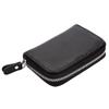 Real Cowhide Organ Card Holder Funcional Zíper Bolsa Bolsa Masculino e Feminino Cartão de Crédito Coldre