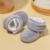 Zapatos de Invierno para Bebé de 0-1 Año, Suela Suave, Forro de Felpa, Zapatos Unisex para Recién Nacidos Pre-Caminantes, Venta al por Mayor, Forro de Felpa y Espesos