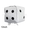 Globo de película de aluminio para póquer transfronterizo, dados, globo de película de aluminio, negro, melocotón, rojo, melocotón, cuadrado, forma de ciruela, bola de película de aluminio