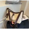 Bolsa de Ombro Jeans de Grande Capacidade para Mulheres 2026 Nova Versátil para o Dia a Dia Bolsa Transversal Bolsa de Ombro Tote para o Dia a Dia