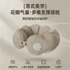 Almohada inflable de viaje portátil soporte para el cuello almohada presionar para inflar almohada en forma de U turismo hombro cuello almohada de cuello plegable almohada para avión