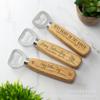 Abridor de Botellas Popular Transfronterizo Nombre Grabado en Madera Abridor de Botellas de Cerveza Regalo Creativo para Fiesta de Boda