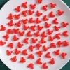 Accesorios de Resina Adornados Rojo y Verde Navideño Pegamento de Crema Casero Material para Pasador de Pelo Agujero Zapatos Imán de Refrigerador