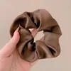 Anillo para el Cabello con Rayas Azul Crema Intestino Grueso para Mujer 2025 Nuevo Estilo Ballet Costura Flor para el Cabello Bola en la Cabeza Cuerda Grande para el Cabello Accesorios para el Cabello