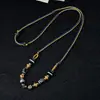 Corda para Colar Trançada Artesanal de Xizang Cordão com Pingente Multicolorido Venda Quente Cordão Vintage com Borla Cordão para Pendurar Joias Populares