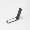Peine de Belleza Platino para el Cabello: Peine Plegable de Alto Estilo con Espejo, Peine de Viaje Integrado, Peine de Maquillaje Portátil Mini Flip-Top