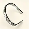 Diadema Ancha y Gruesa para Lavado de Cara, Diadema Metálica Ondulada de Moda para Hombres y Mujeres, Adecuada para Hombres con Cabello Largo, Venta al por Mayor