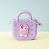 Mini monedero de silicona con dibujos animados para niños, bolsa de almacenamiento de puntos para bebés, bolso para auriculares, billetera pequeña para niños
