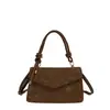 Bolso de mujer de nicho nuevo con un diseño único, bolso cuadrado pequeño con un toque retro, bolso de hombro, bolso de axila, bolso de mano simple
