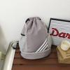 Mochila Impermeável Esportiva Fitness Feminina Bolsa de Armazenamento com Cordão Mochila de Treinamento de Basquete Futebol Mochila Leve de Viagem para Homens