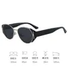Nuevas Gafas de Sol Pequeñas de Cubitos de Hielo de Moda para Mujeres con Rostros Redondos, Gafas de Papa Estilo Old Money Adelgazantes, Protección UV, Gafas de Sol de Gama Alta
