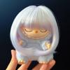 Peluca para Muñeca Bjd 3 Puntos Seda Suave Set de Peluca Labubu Bob Lindo con Flequillo Bobo