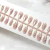 Uñas postizas surtidas de varios tamaños, 30 piezas al por mayor, de alta gama, pegatinas de arte para uñas que iluminan la piel, piezas de uñas al por mayor de fábrica