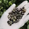 Venta de Liquidación Colgante de Collar Pulsera Cadena para Clavícula Cuentas Dzi de Tíbet Material Viejo Ágata Ojo Tres Ojos Ojo Nueve Ojos Accesorios de Cuentas Budistas
