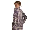 Pijama Feminino de Luxo Leve Estampa Tigre da Selva Outono e Inverno Algodão Roupa de Casa Traje Confortável Dropshipping