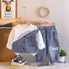 Sudadera de mezclilla de manga larga para niño, conjunto moderno de retazos para primavera y otoño, elegante conjunto de dos piezas 2026