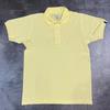 Camisa Polo Masculina Manga Curta 100% Algodão Cor Sólida Verão Casual Gola Reversível Camiseta